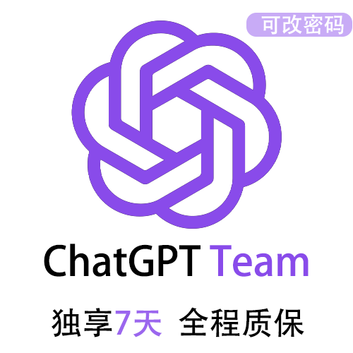 ChatGPT团队版Team独享7天 | 可用GPT5.2、o3 | 全程质保